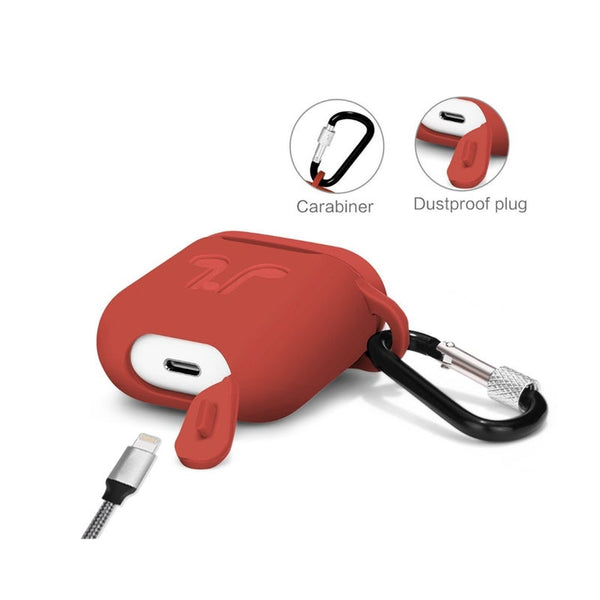 Airpods Earphone Protection Sleeve Silicone Protective Cover Red Cases Covers & Skins