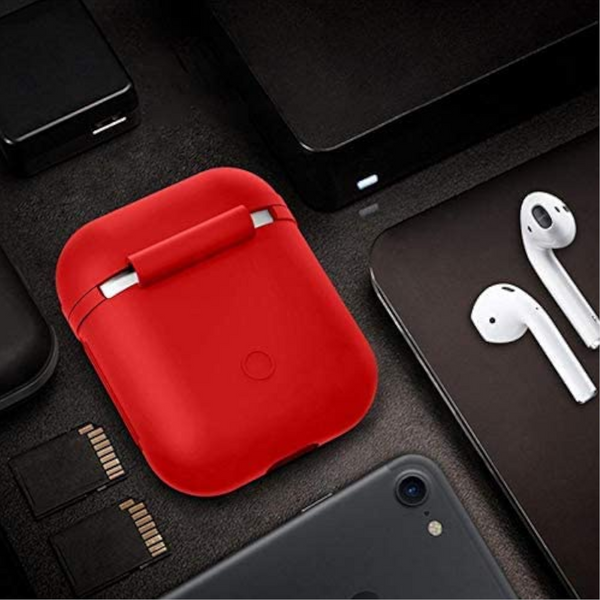 Airpods Earphone Protection Sleeve Silicone Protective Cover Red Cases Covers & Skins