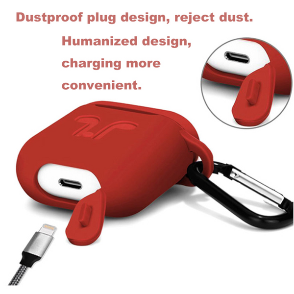 Airpods Earphone Protection Sleeve Silicone Protective Cover Red Cases Covers & Skins