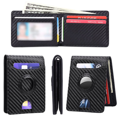 Airtag Wallet Holder Rfid Blocking Bifold Credit Card Wallets