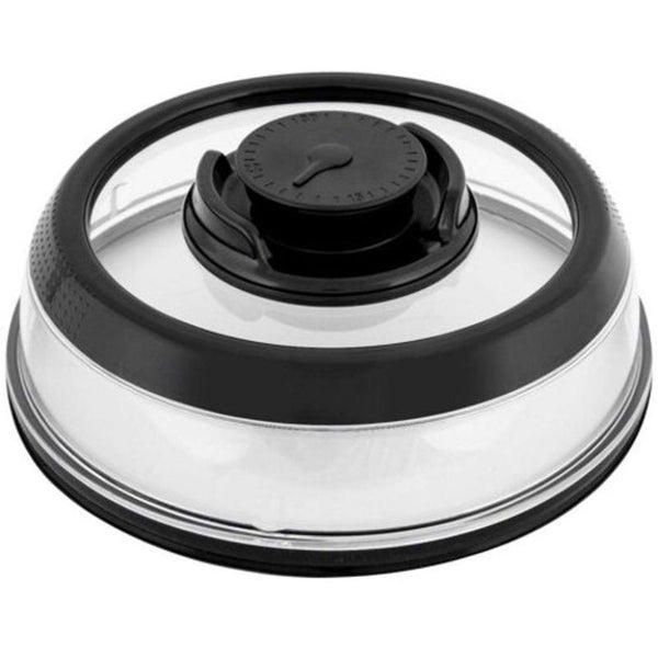 Food Storage Containers Airtight Vacuum Food Sealer Kitchen Instant Sealing Cover Black Bowl Plate