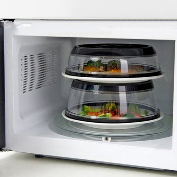 Food Storage Containers Airtight Vacuum Food Sealer Kitchen Instant Sealing Cover Black Bowl Plate