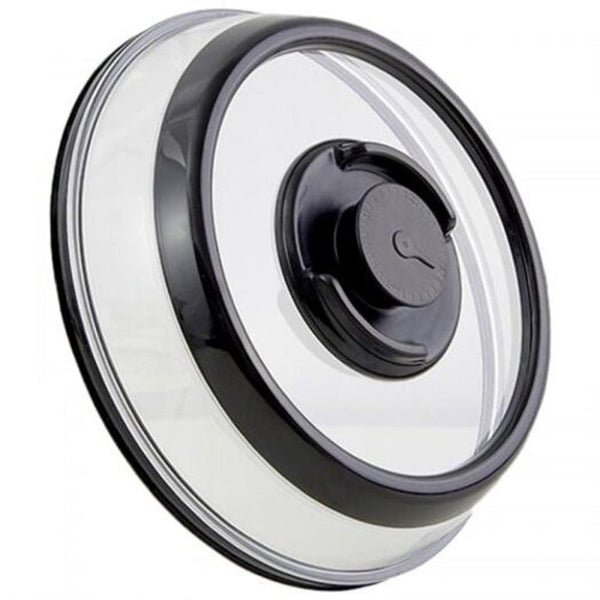 Food Storage Containers Airtight Vacuum Food Sealer Kitchen Instant Sealing Cover Black Bowl Plate