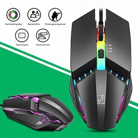 Gaming Accessories Akin K3 Usb Wired Mouse Notebook 7 Color Rgb Chroma Backlit Competitive Ergonomic Button Programmable