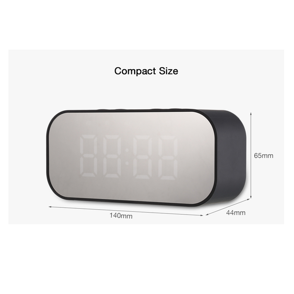 Alarm Clock With Wireless Bluetooth Speaker Night Light Home Bedroom Kitchen Office Kids Pink Alarm Clocks & Clock Radios