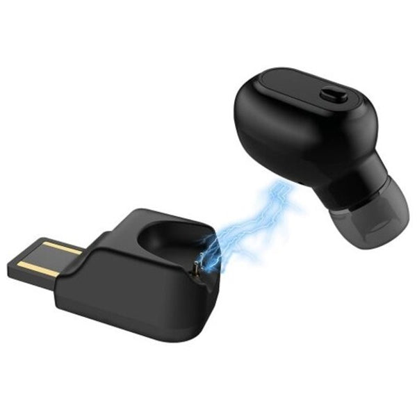 Bth Ipans Mini Bluetooth Earphone Single Earbud Black Earbuds
