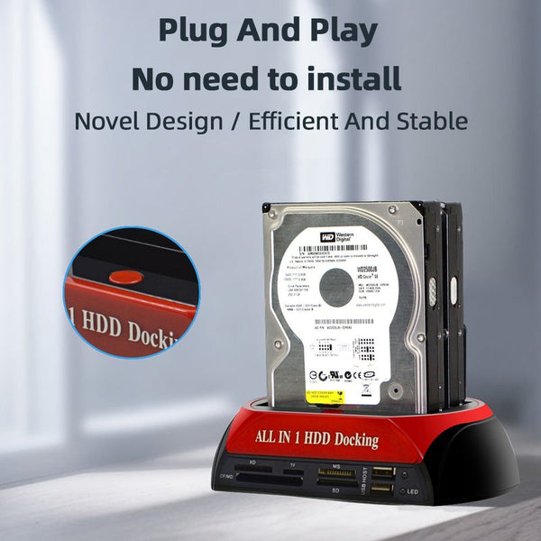 All In 1 Hdd Docking Station Esata To Usb 2.03.0 Adapter For 2.53.5 Hard Disk Drive Enclosure Drive Enclosures & Docks