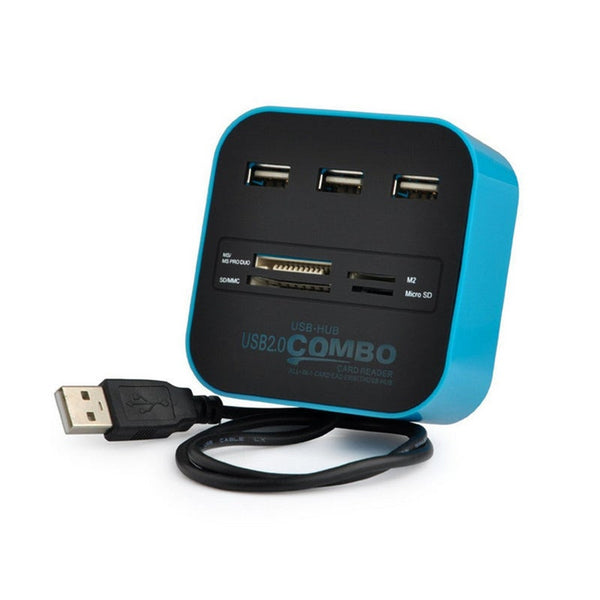 All In 1 Usb 2.0 3 Port Hub Multi Card Reader Computer Accessories Usb Cables Hubs & Adapters