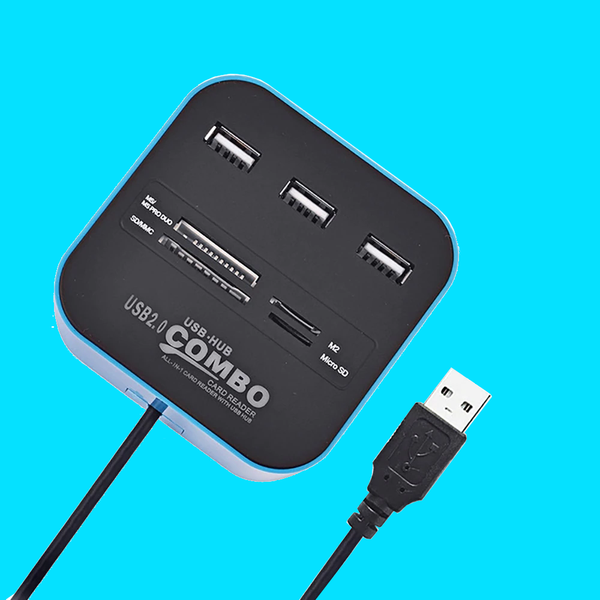 All In 1 Usb 2.0 3 Port Hub Multi Card Reader Computer Accessories Usb Cables Hubs & Adapters
