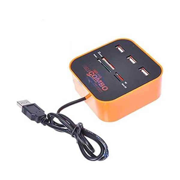 All In 1 Usb 2.0 3 Port Hub Multi Card Reader Computer Accessories Usb Cables Hubs & Adapters