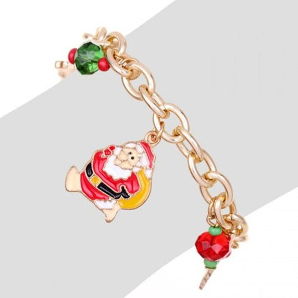 Veile Studios Alloy Drop Oil Christmas Tree Bracelet Multi Charms & Charm Bracelets