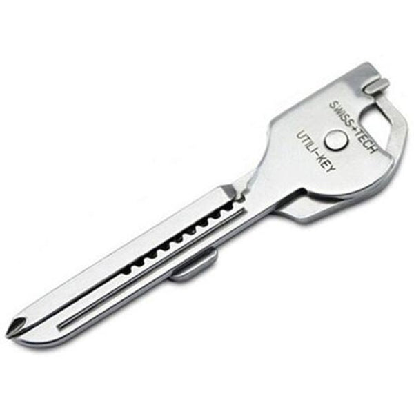 Alloy Steel Multi Function Keychain Silver