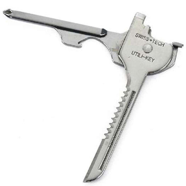 Alloy Steel Multi Function Keychain Silver