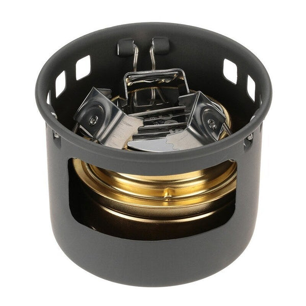 Alocs Camping Outdoor Spirit Alcohol Burner Stove Bracket Support Set Camping Stoves