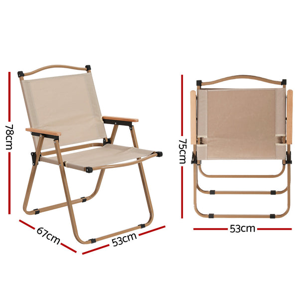 Camping Chairs Gardeon Outdoor Portable Folding Beach Patio Furniture