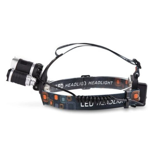 Aluminium Alloy 3 Led Head Lamp Highlight Adjustable Rechargeable 4 Mode Black 1T62xpe