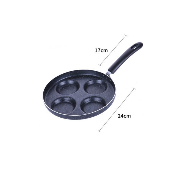 Aluminum 4 Cup Egg Frying Pan Non Stick Cooker Frying & Grill Pans