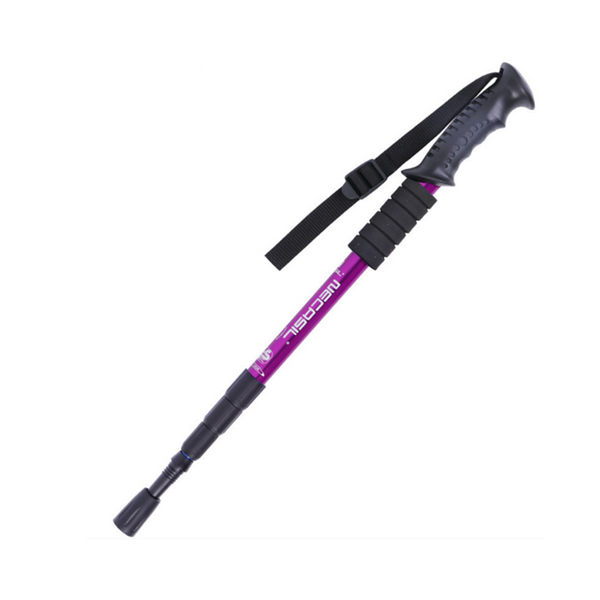 Straight Shank Trekking Pole Lock Telescopic Belt 3 Section Shock Absorber Walking & Trekking Sticks