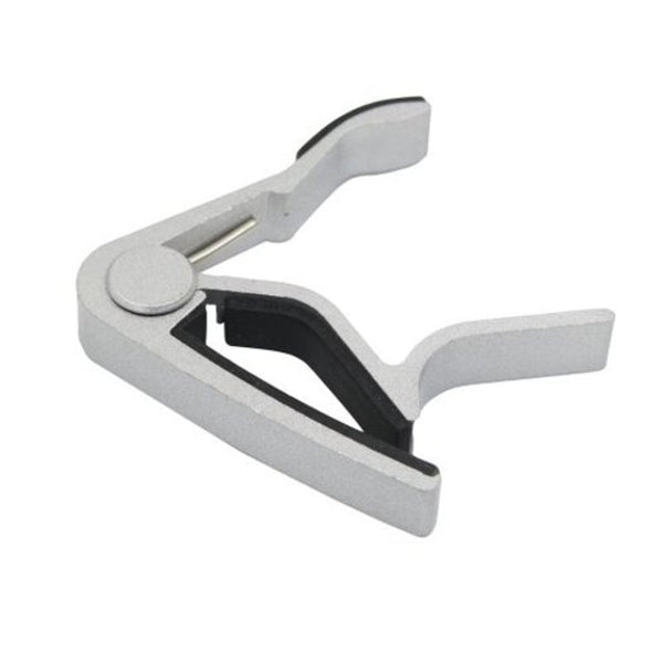 Aluminum Alloy Tension Handhold Capo Clamp For Acoustic Folk Electric Guitar Silver Guitar Accessories