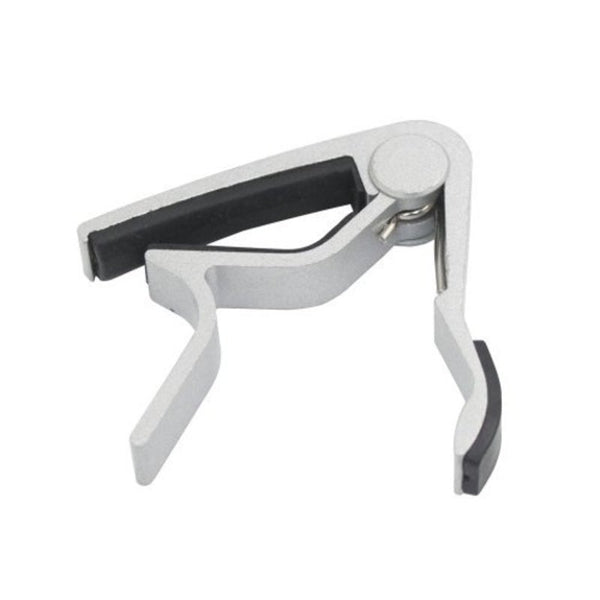 Aluminum Alloy Tension Handhold Capo Clamp For Acoustic Folk Electric Guitar Silver Guitar Accessories