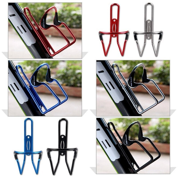 Aluminum Bicycle Bike Water Bottle Cage Cycling Drink Rack Holder Blue Water Bottle Cages