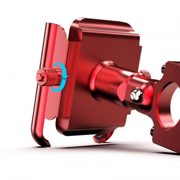 Aluminum Universal Motorcycle Bicycle Bike Handlebar Mobile Cell Phone Holder Carrier Stand Support Black Mounts & Holders