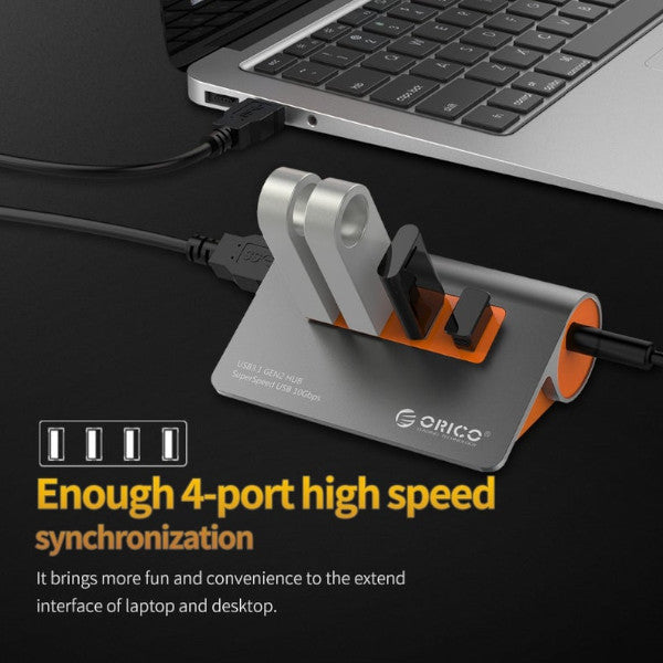 4 Ports Usb3.1 Hub 10Gbps Transmission Speed Splitter With 12V Power Adapter Usb Cables Hubs & Adapters