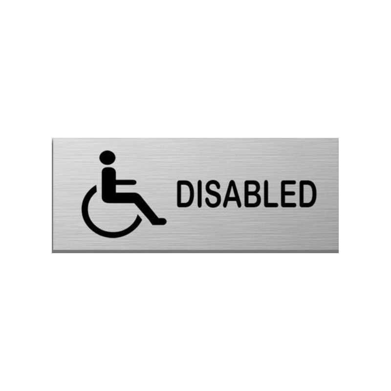 Small 15X6cm Aluminum Plastic Door Sign Residential Commercial Plaques & Signs