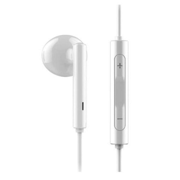 Am115 Metal In Ear Earbuds Wired Control Earphones With Mic White 1Pc