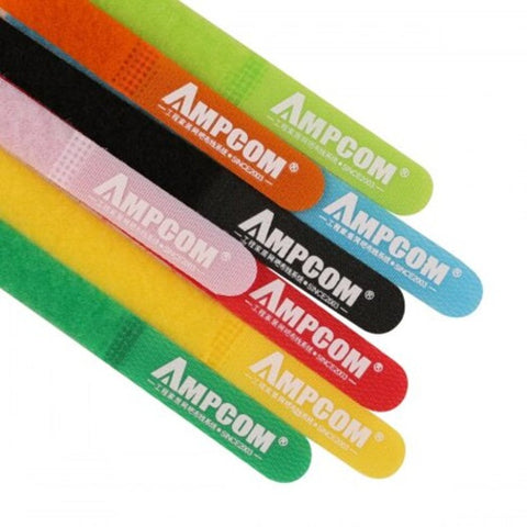 Fastening Cable Ties Reusable Hook And Loop Multi Color Cord Management Wraps8 Colors 8Pcs