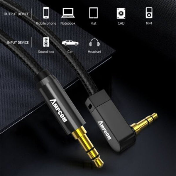 Pro Series Aux 3.5Mm Male To Stereo Pure Copper Gold Plated 1M Cables & Adapters