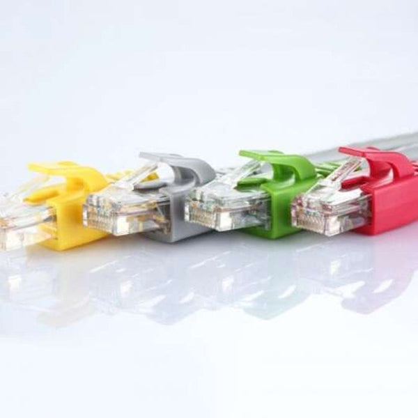 Rj45 Relief Boot Modular Plug Connector Cap Strain For Cat Cat5e Cat6 Yellow 30Pcs Cables & Adapters