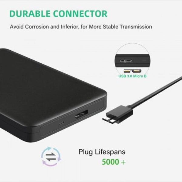 Usb C To Micro B Cable Type 3.0 Charger Date 0.3M Black Cables & Adapters