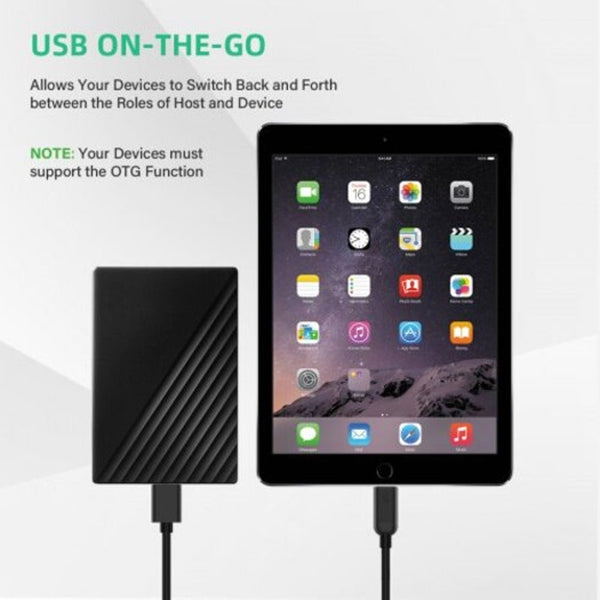 Usb C To Micro B Cable Type 3.0 Charger Date 0.3M Black Cables & Adapters