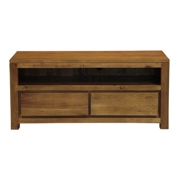 Amsterdam 2 Drawer Entertainment Unit (Light Pecan) Tv Stands & Entertainment Units