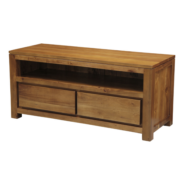 Amsterdam 2 Drawer Entertainment Unit (Light Pecan) Tv Stands & Entertainment Units
