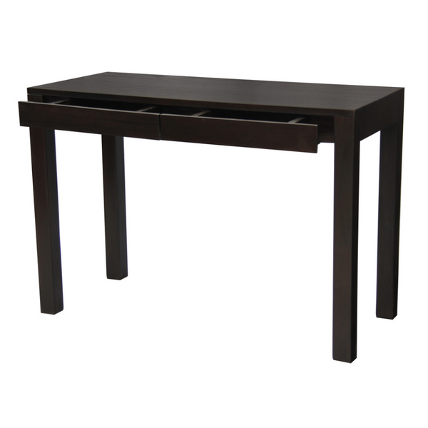 Centrum Furniture Amsterdam Solid Mahogany Timber 2 Drawer Desk (Chocolate) Home Office Desks