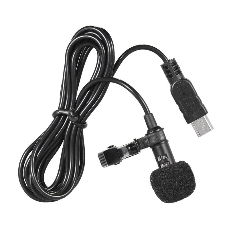150Cm Professional Mini Usb Omni Directional Stereo Mic Microphone With Collar Clip For Gopro Hero 3 4 Microphones