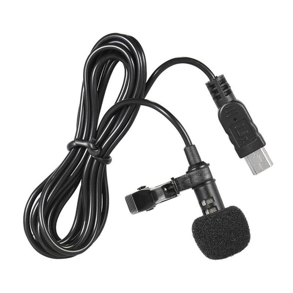 150Cm Professional Mini Usb Omni Directional Stereo Mic Microphone With Collar Clip For Gopro Hero 3 4 Microphones