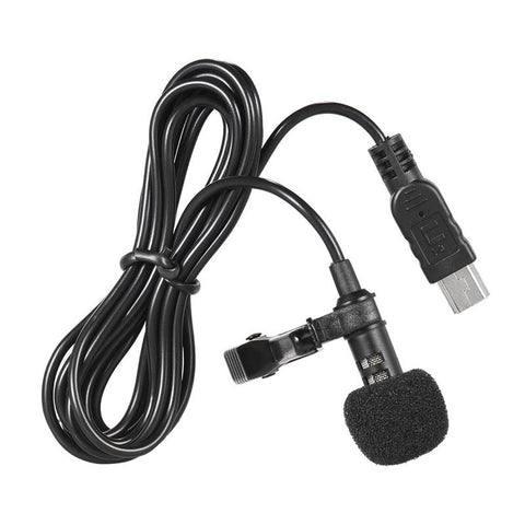 150Cm Professional Mini Usb Omni Directional Stereo Mic Microphone With Collar Clip For Gopro Hero 3 4 Microphones