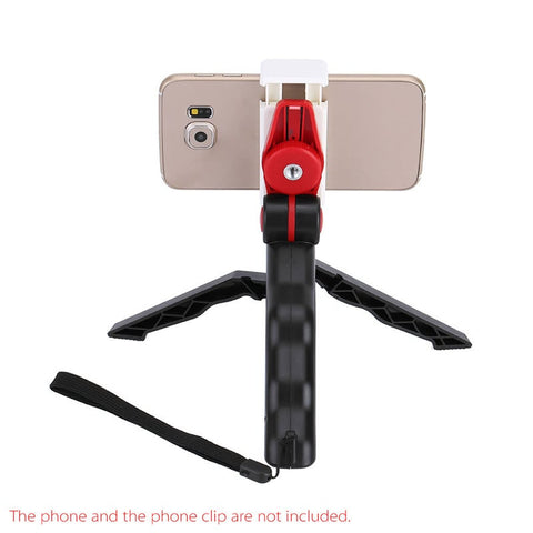 2In1 Mini Portable Folding Table Top Tripod Stand Handheld Grip For Gopro Hero 4 3 Dc Dslr Slr Camera Smartphone Red