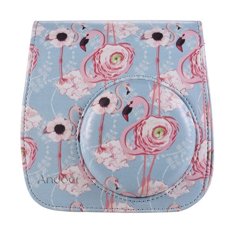 Camera Case Bag With Strap For Fujifilm Instax Mini 9 8 8S Flamingo 2 Camera Cases Bags & Covers