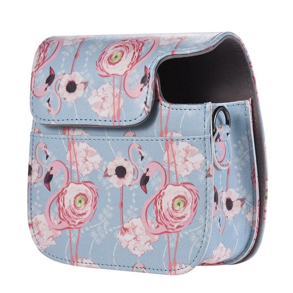 Camera Case Bag With Strap For Fujifilm Instax Mini 9 8 8S Flamingo 2 Camera Cases Bags & Covers
