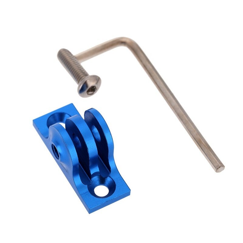 Cnc Aluminium Flat Bottom Adapter Mount Screw Tool For Gopro Hero 1 2 3 4 Blau Other Cameras Accessories