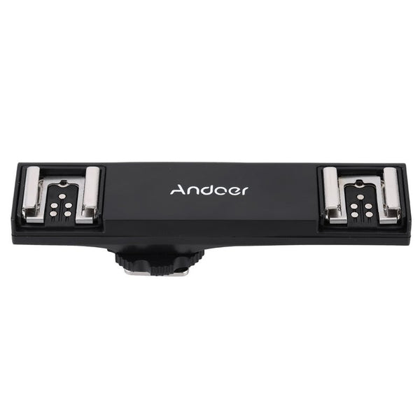 Dual Hot Shoe Flash Speedlite Light Bracket Splitter For Canon 7Dii 70D 5Dr 5Drs 5Diii 6D Dslr Camera Camcorder Flash Brackets