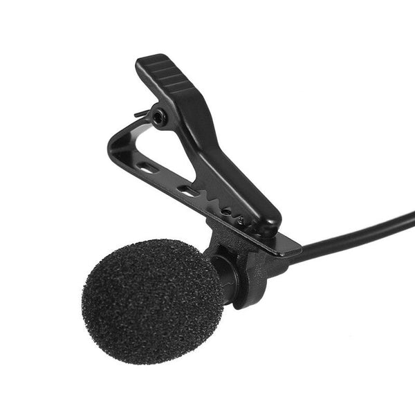 Ey 510A Mini Portable Clip On Lapel Lavalier Condenser Mic Wired Microphone Black
