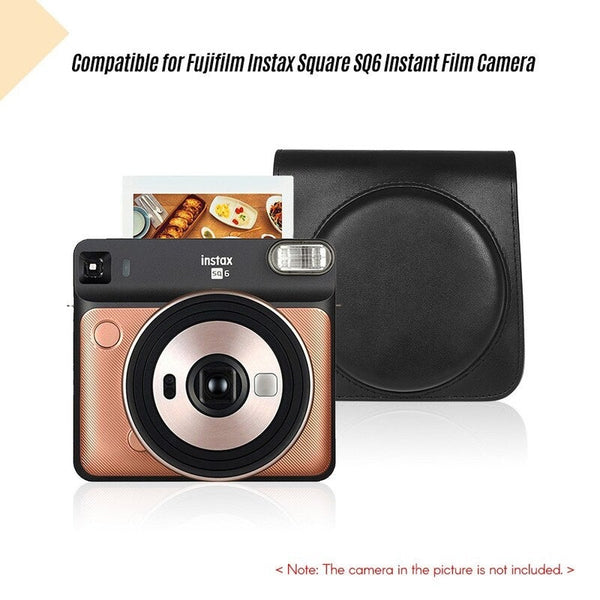 Camera Cases Bags & Covers Protective Case Pu Leather Bag With Adjustable Strap For Fujifilm Instax Square Sq6 Instant Film Camera