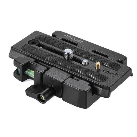 Video Camera Tripod Quick Release Clamp Adapter With Plate Compatible For Manfrotto Head Other Tripods & Supports