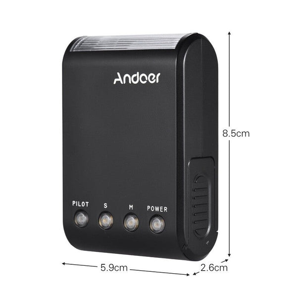 Ws 25 Mini Digital Slave On Camera Flash Speedlite Photography Universal Hot Shoe Flashes