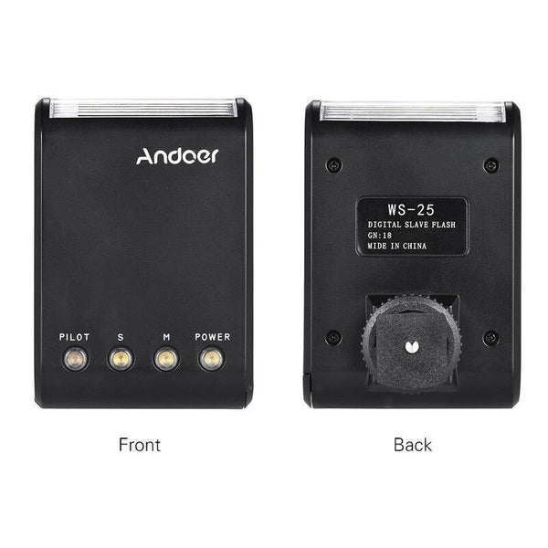 Ws 25 Mini Digital Slave On Camera Flash Speedlite Photography Universal Hot Shoe Flashes